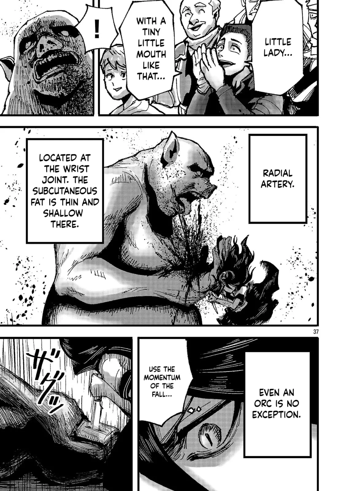 A Girl Awakens to Her "Talent for Slaughter" in Another World — Chapter 1 — Page 37