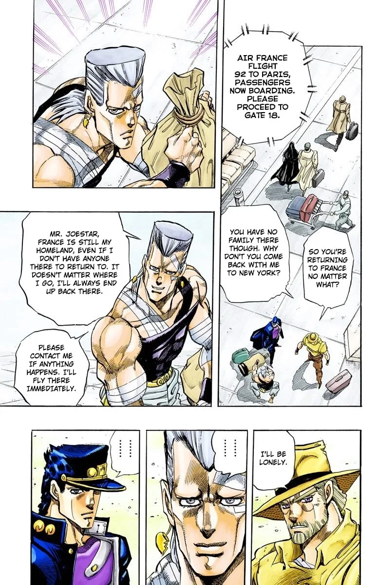 JoJo no Kimyou na Bouken Part 3: Stardust Crusaders Colored Manga — Chapter 152 END — Page 15