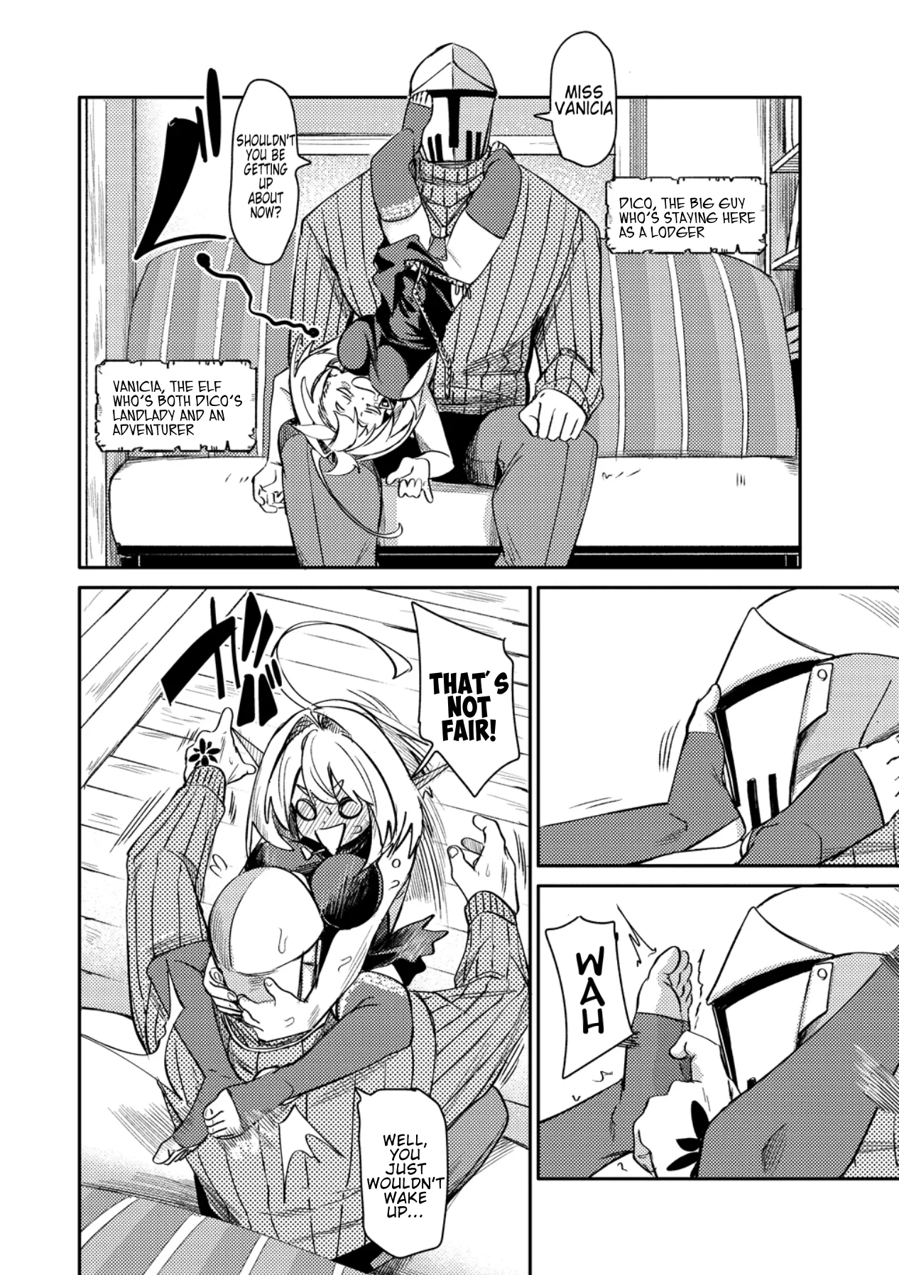 The Elf Picked Up a Heavy Knight. — Chapter 1 — Page 5