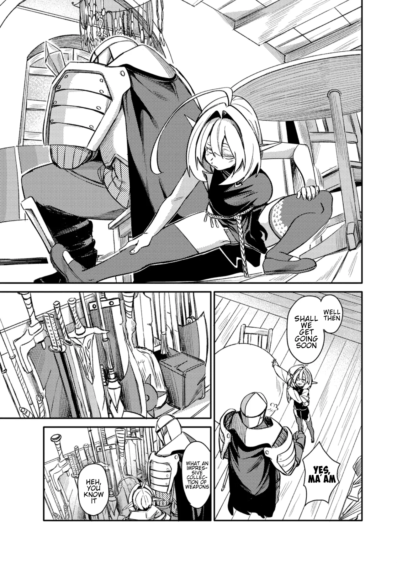 The Elf Picked Up a Heavy Knight. — Chapter 1 — Page 11