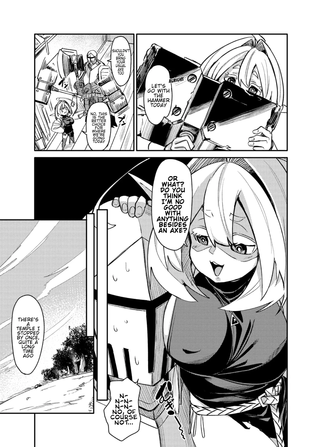 The Elf Picked Up a Heavy Knight. — Chapter 1 — Page 13