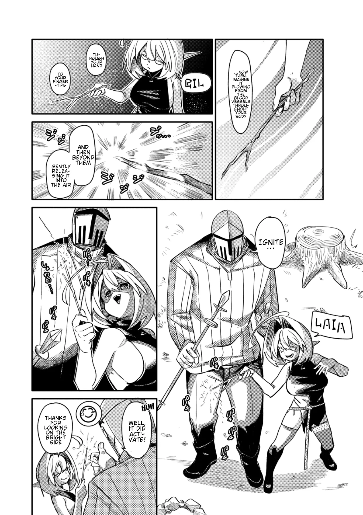 The Elf Picked Up a Heavy Knight. — Chapter 3 — Page 12
