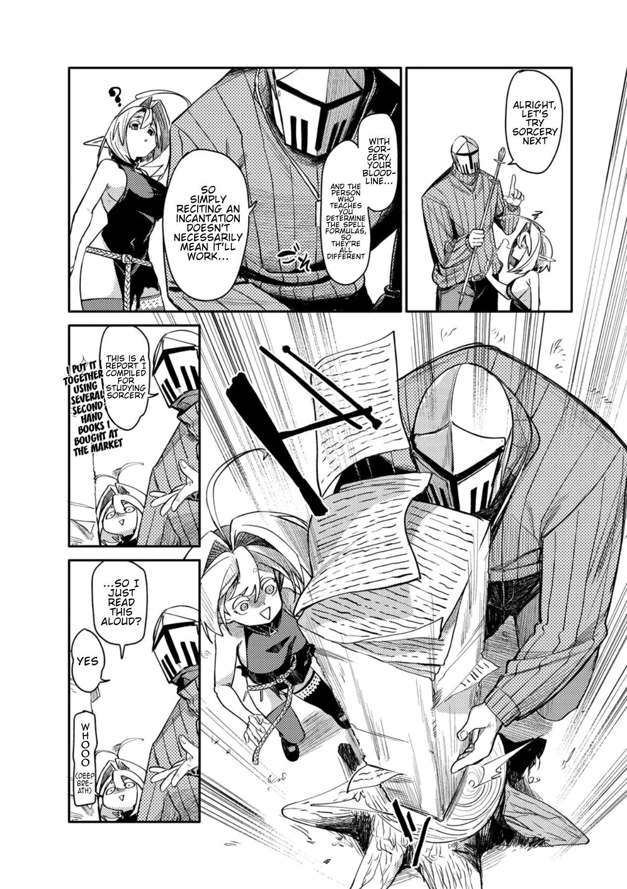 The Elf Picked Up a Heavy Knight. — Chapter 3 — Page 13