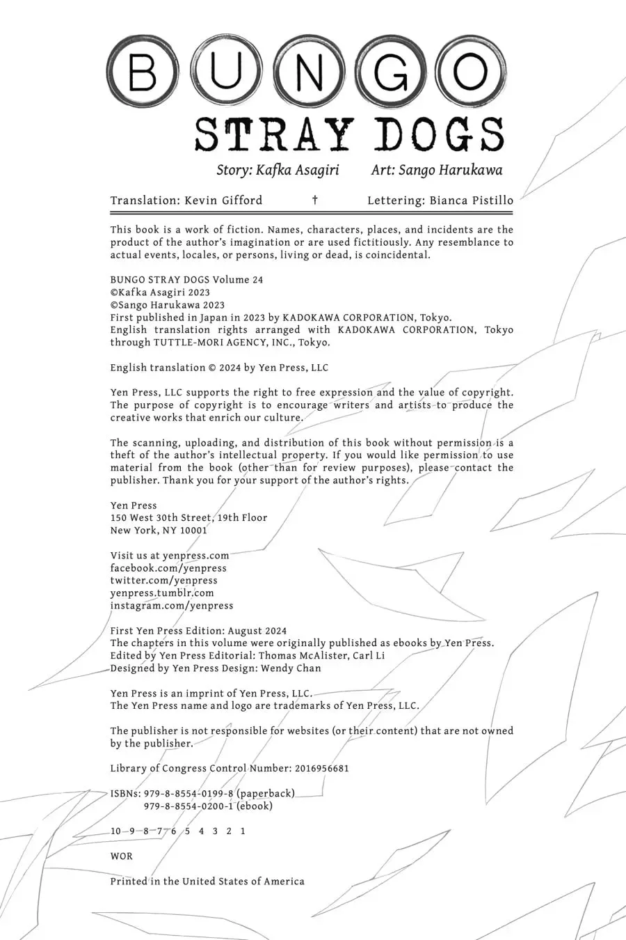 Bungo Stray Dogs, chapter 0, page 56