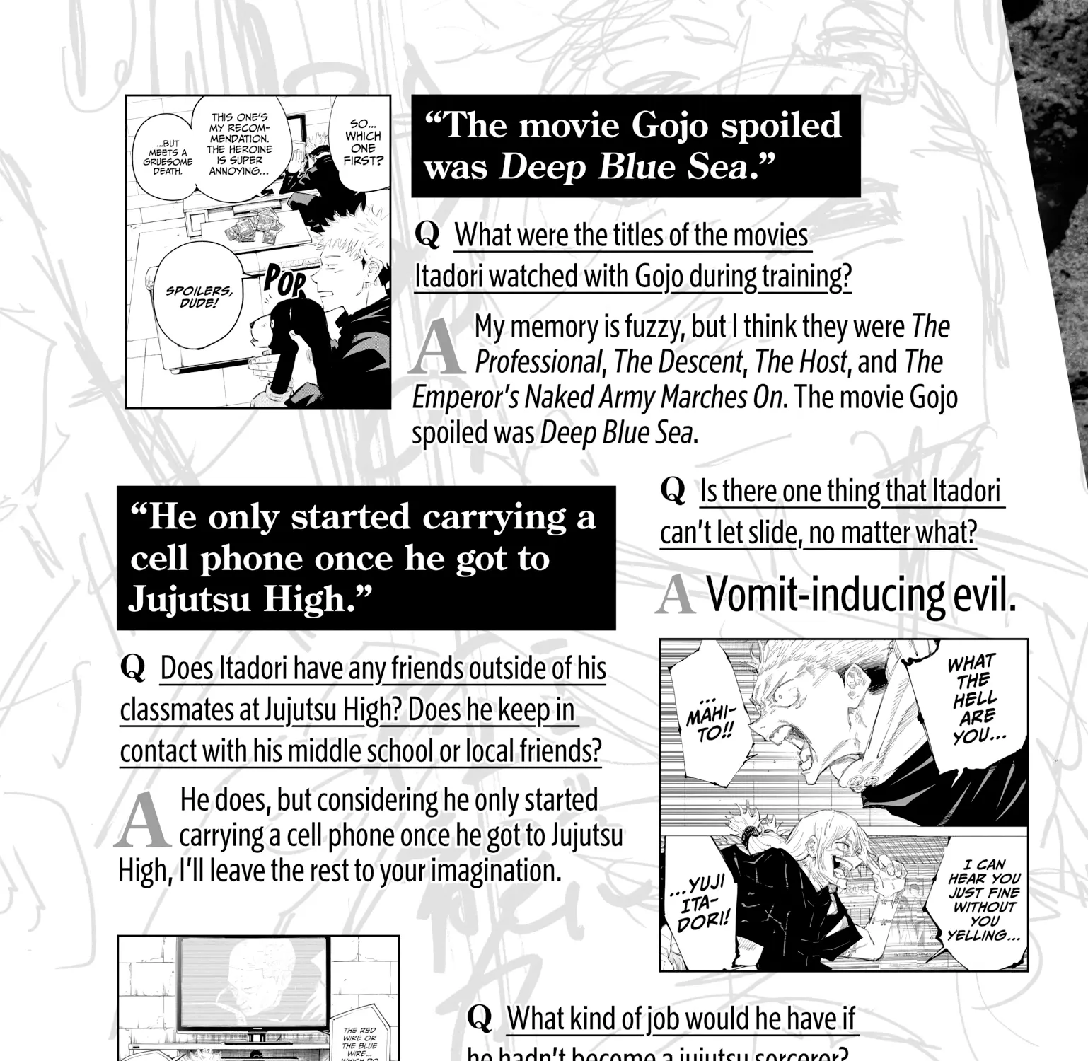 Jujutsu Kaisen: The Official Character Guide, chapter 1, page 7