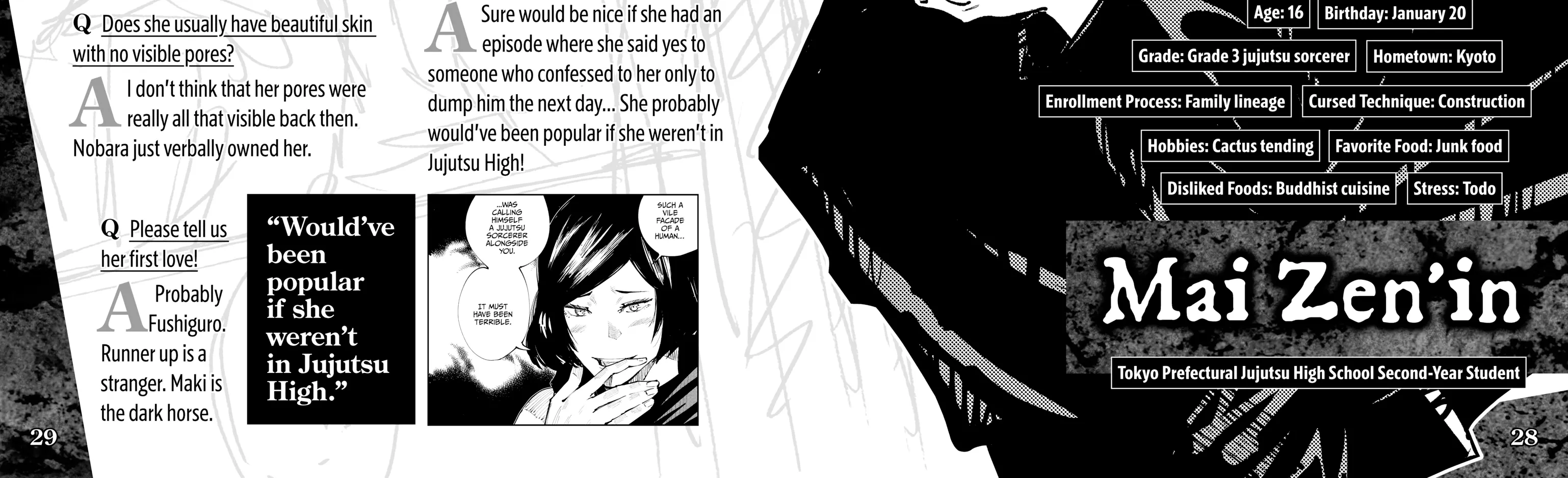Jujutsu Kaisen: The Official Character Guide, chapter 1, page 52