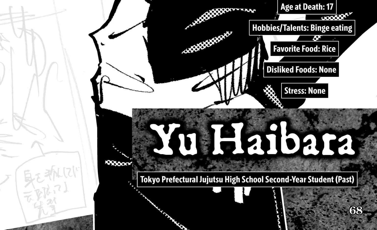 Jujutsu Kaisen: The Official Character Guide, chapter 1, page 124