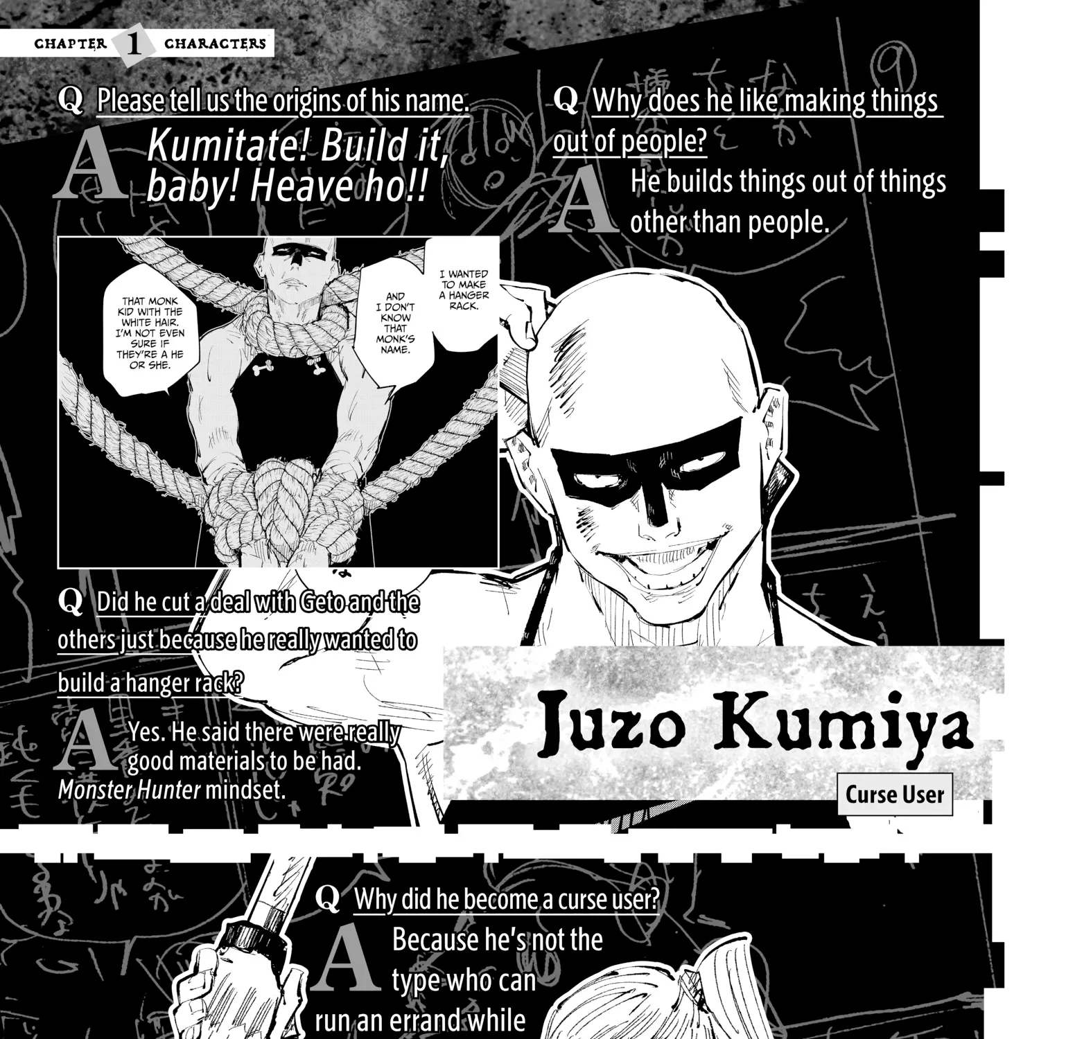 Jujutsu Kaisen: The Official Character Guide, chapter 1, page 143