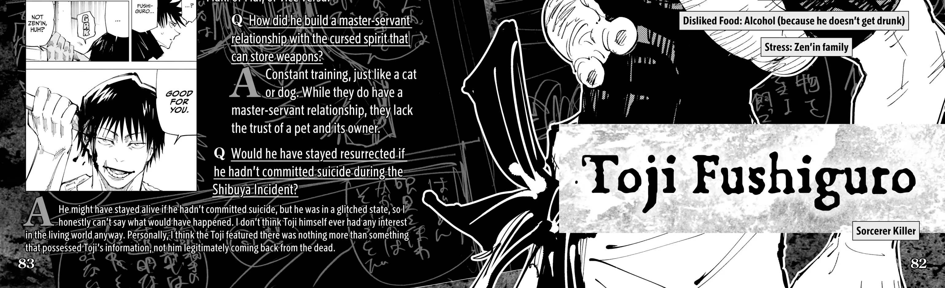 Jujutsu Kaisen: The Official Character Guide, chapter 1, page 150