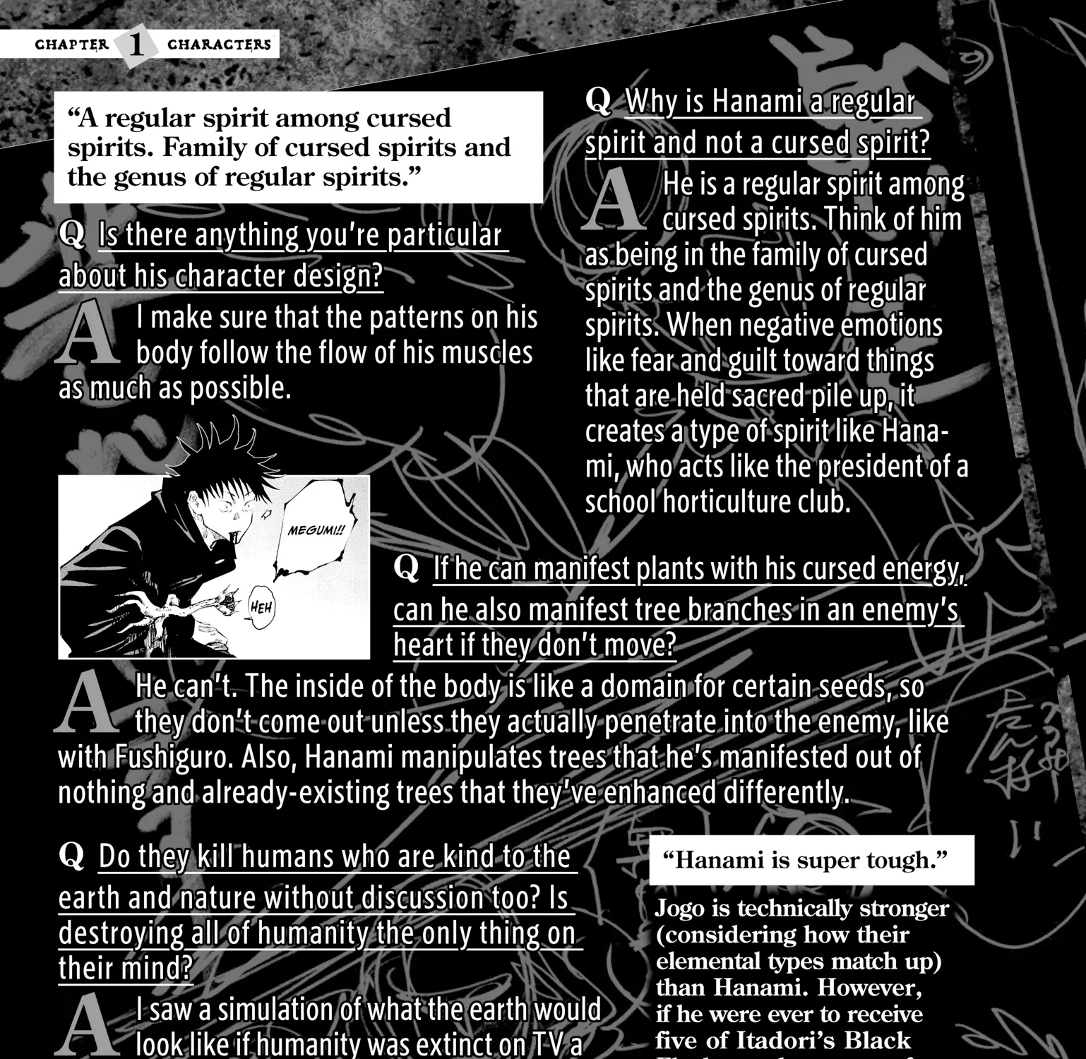 Jujutsu Kaisen: The Official Character Guide, chapter 1, page 171