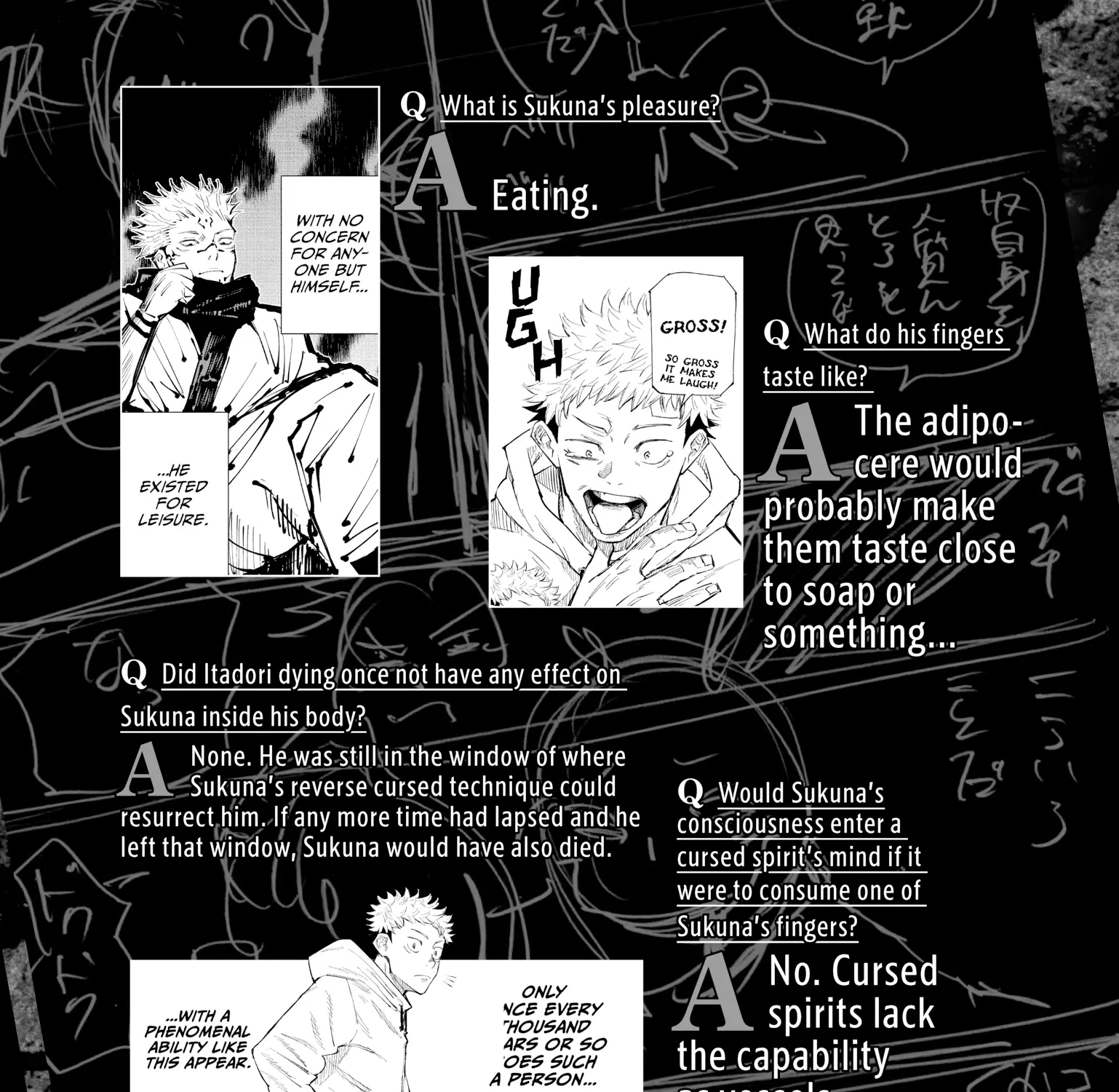 Jujutsu Kaisen: The Official Character Guide, chapter 1, page 183