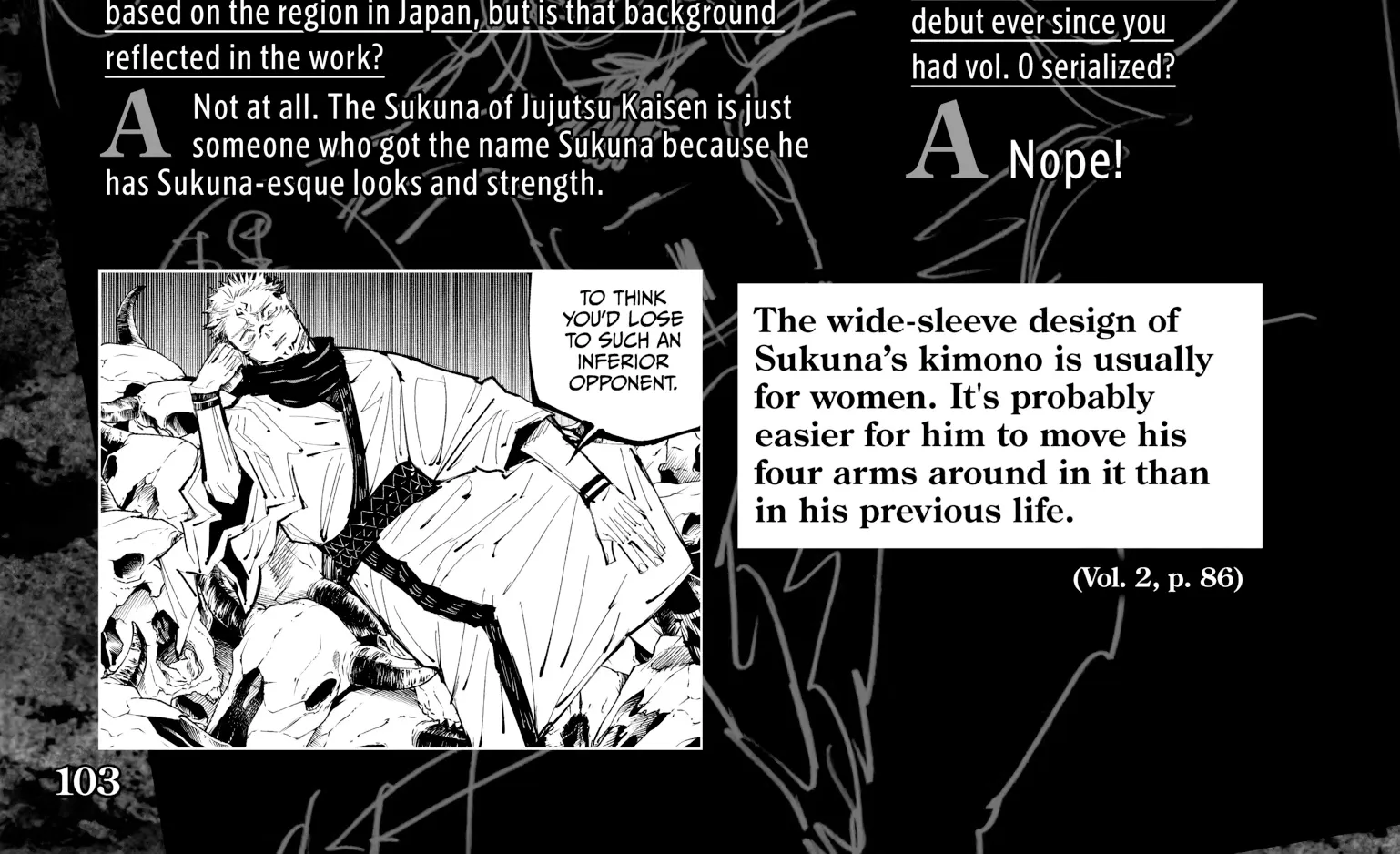 Jujutsu Kaisen: The Official Character Guide, chapter 1, page 186