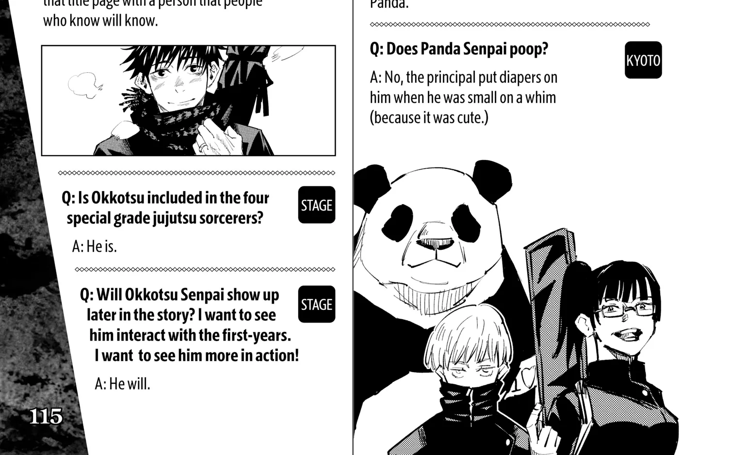 Jujutsu Kaisen: The Official Character Guide, chapter 1, page 208