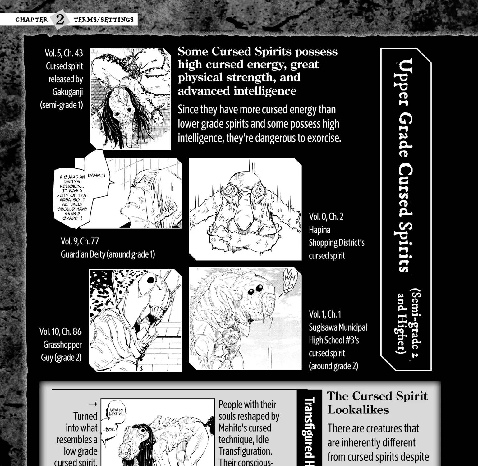 Jujutsu Kaisen: The Official Character Guide, chapter 2, page 29