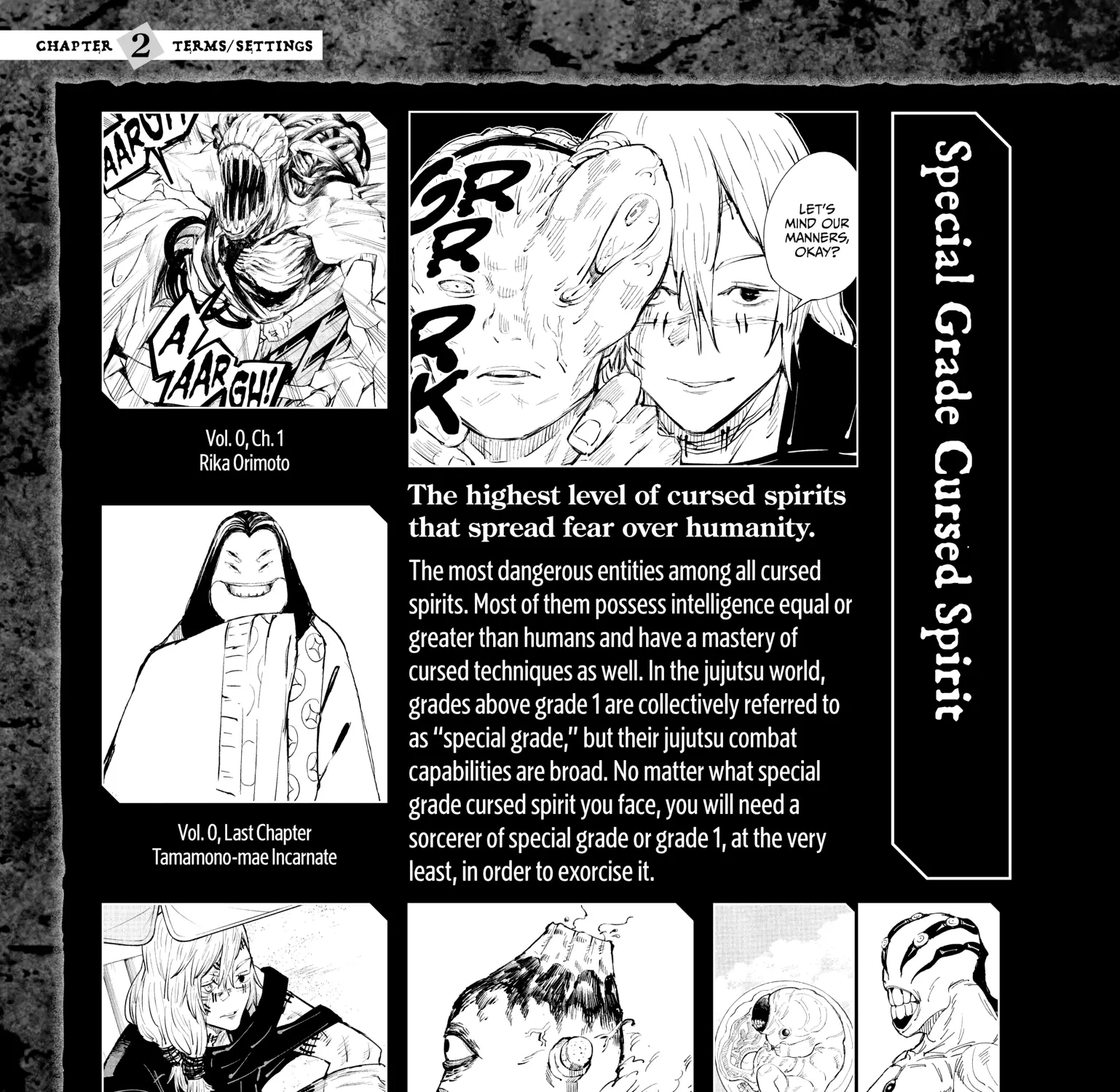 Jujutsu Kaisen: The Official Character Guide, chapter 2, page 33