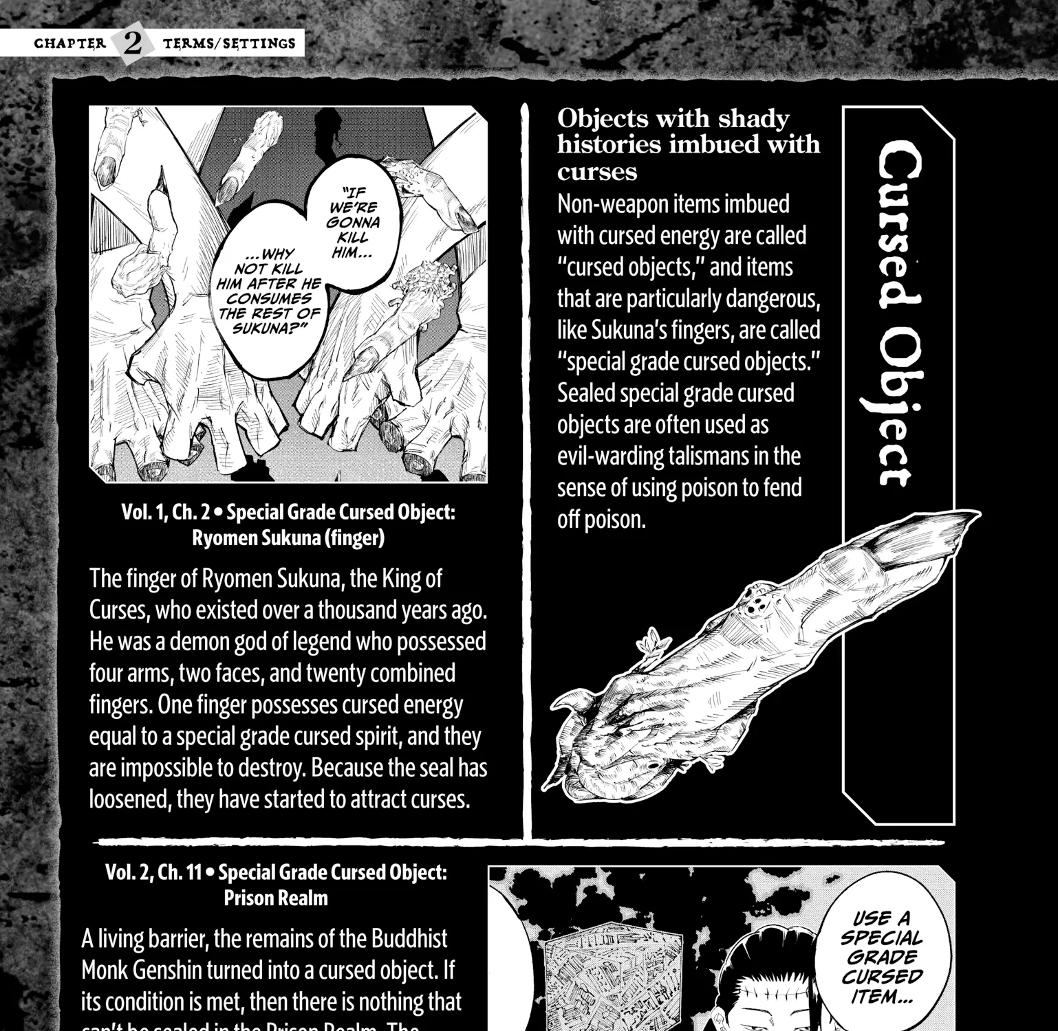 Jujutsu Kaisen: The Official Character Guide, chapter 2, page 99