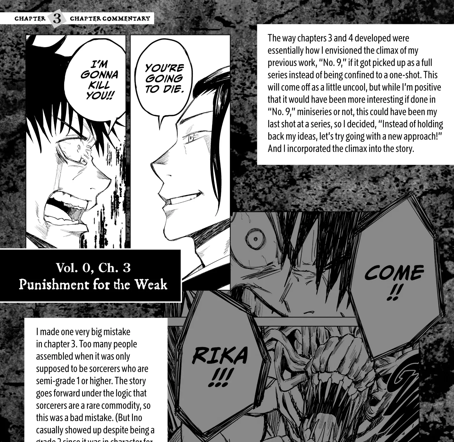 Jujutsu Kaisen: The Official Character Guide, chapter 3, page 9