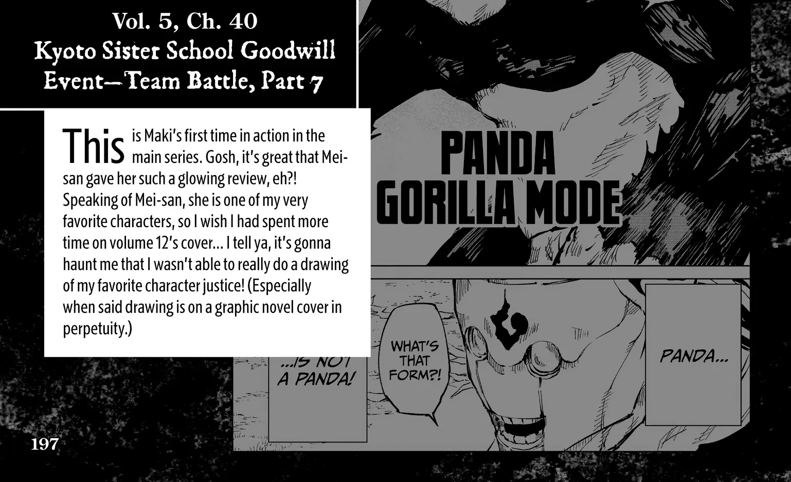 Jujutsu Kaisen: The Official Character Guide, chapter 3, page 42