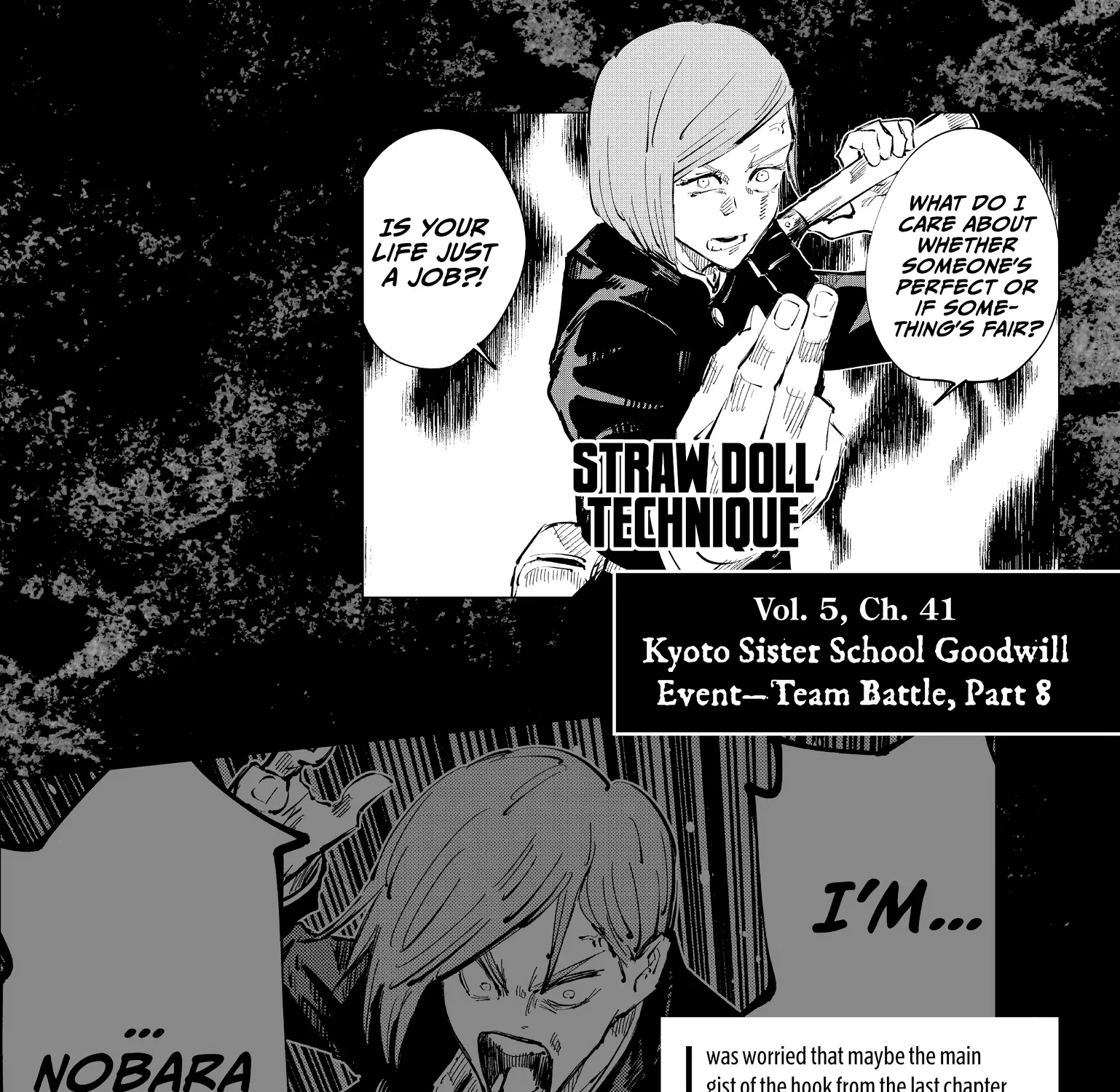 Jujutsu Kaisen: The Official Character Guide, chapter 3, page 43