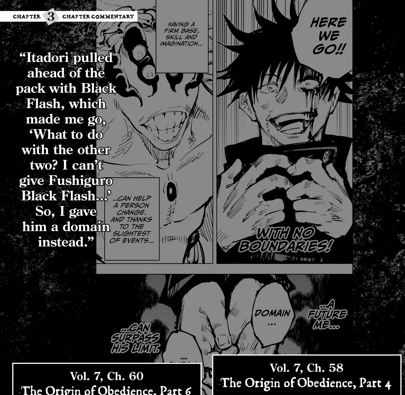 Jujutsu Kaisen: The Official Character Guide, chapter 3, page 57