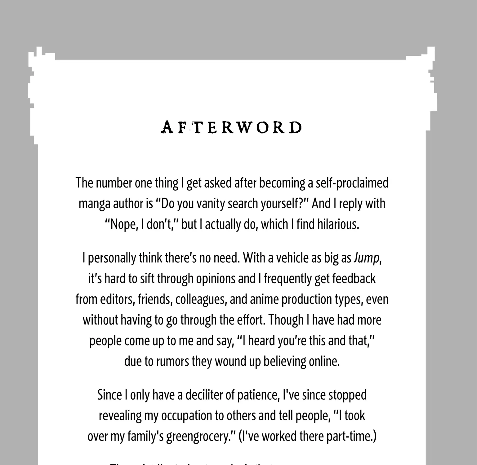 Jujutsu Kaisen: The Official Character Guide, chapter 3.3, page 1