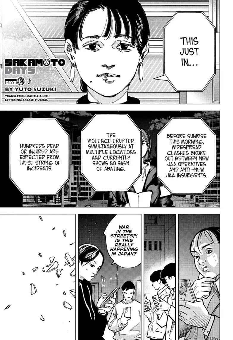 Sakamoto Days Manga Online, chapter 260, page 1