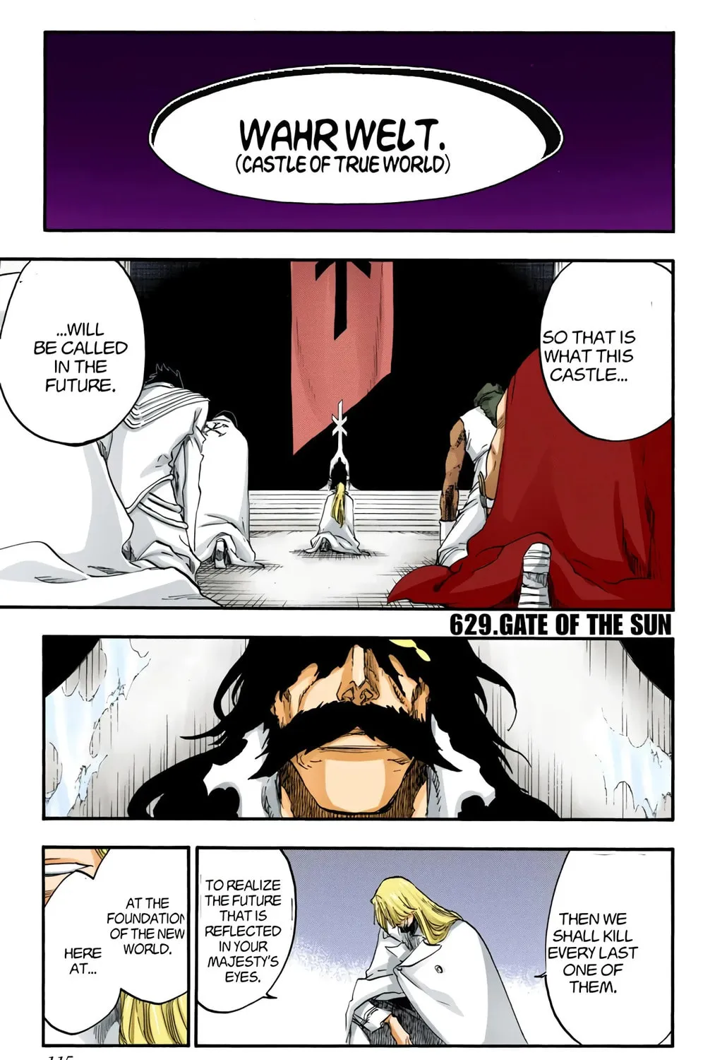 Bleach: Thousand-Year Blood War, chapter 629, page 1