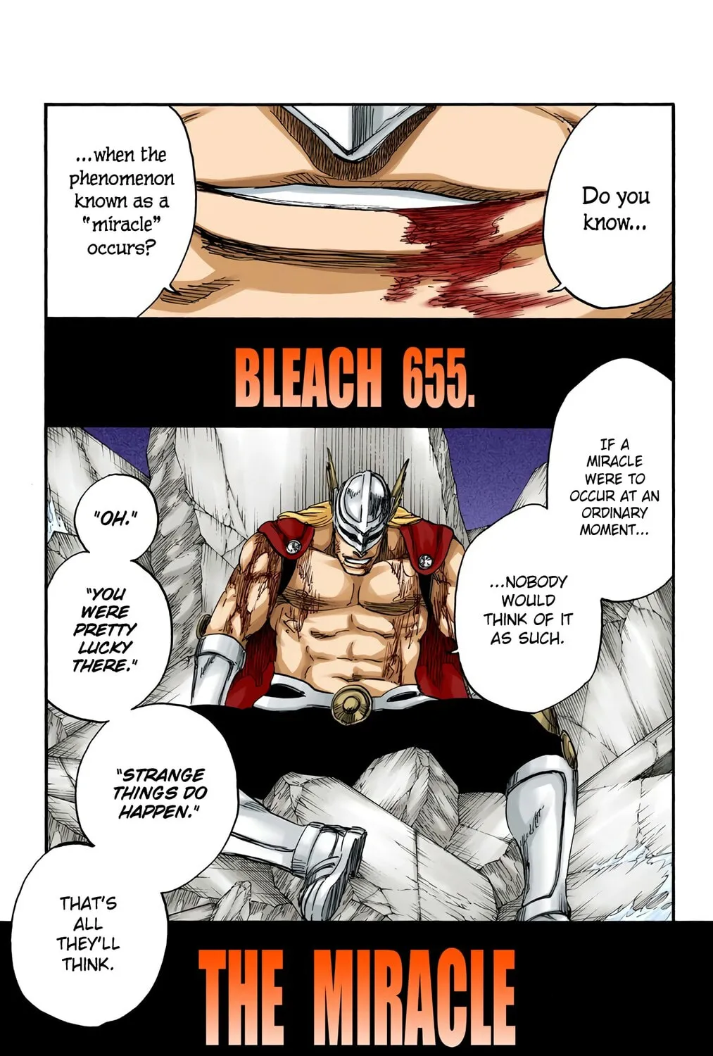 Bleach: Thousand-Year Blood War, chapter 655, page 1