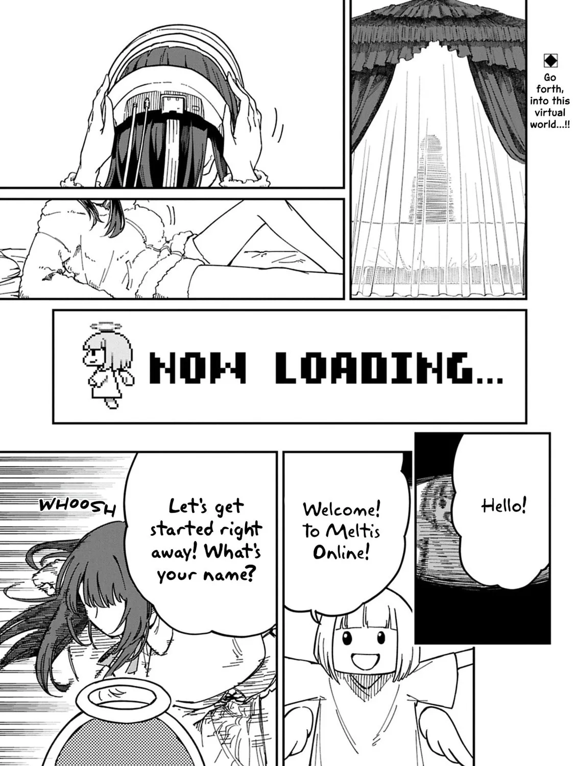 After I Knocked Down a Guide Angel, I Became a Necromancer ~A Supremely Cute Gothic Lolita Evil God is so Terrific!~, chapter 1, page 1
