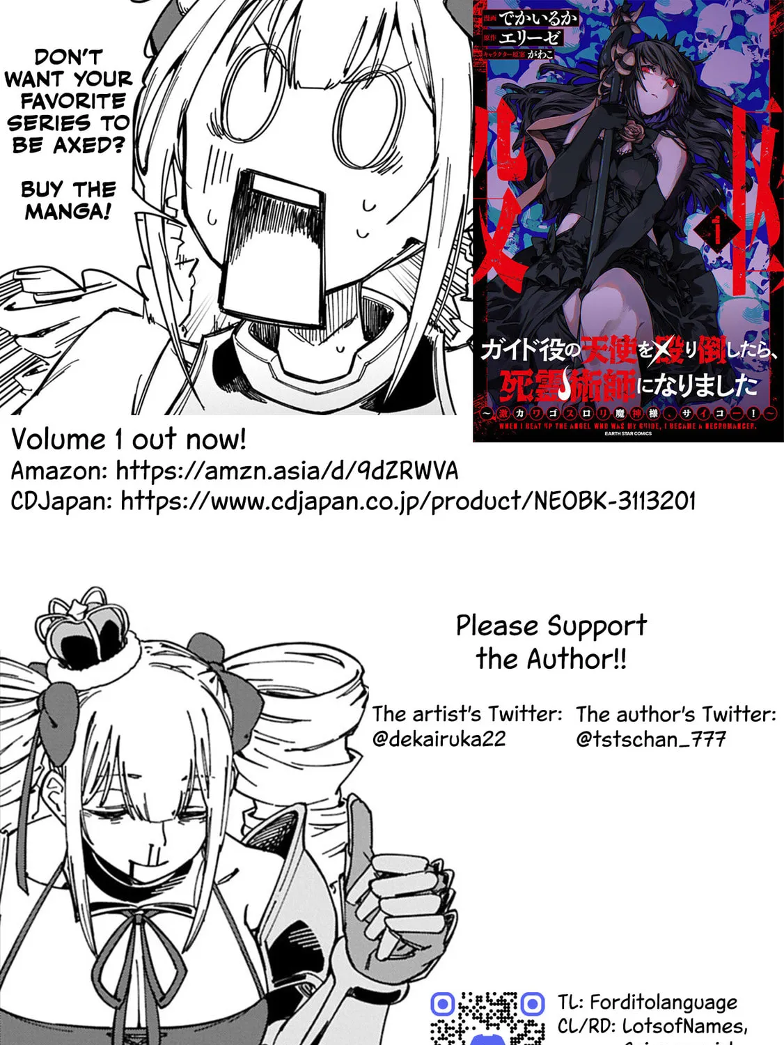 After I Knocked Down a Guide Angel, I Became a Necromancer ~A Supremely Cute Gothic Lolita Evil God is so Terrific!~, chapter 6, page 65