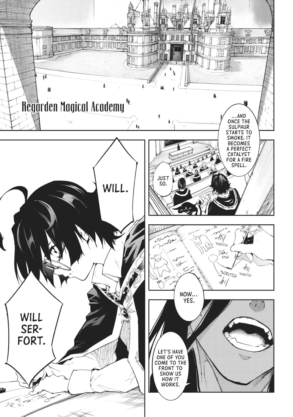 Wistoria: Wand and Sword, chapter 1, page 4