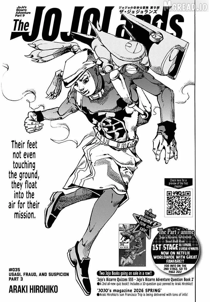 JoJo Bizarre Adventure Part 9: The JoJoLands, chapter 35, page 1