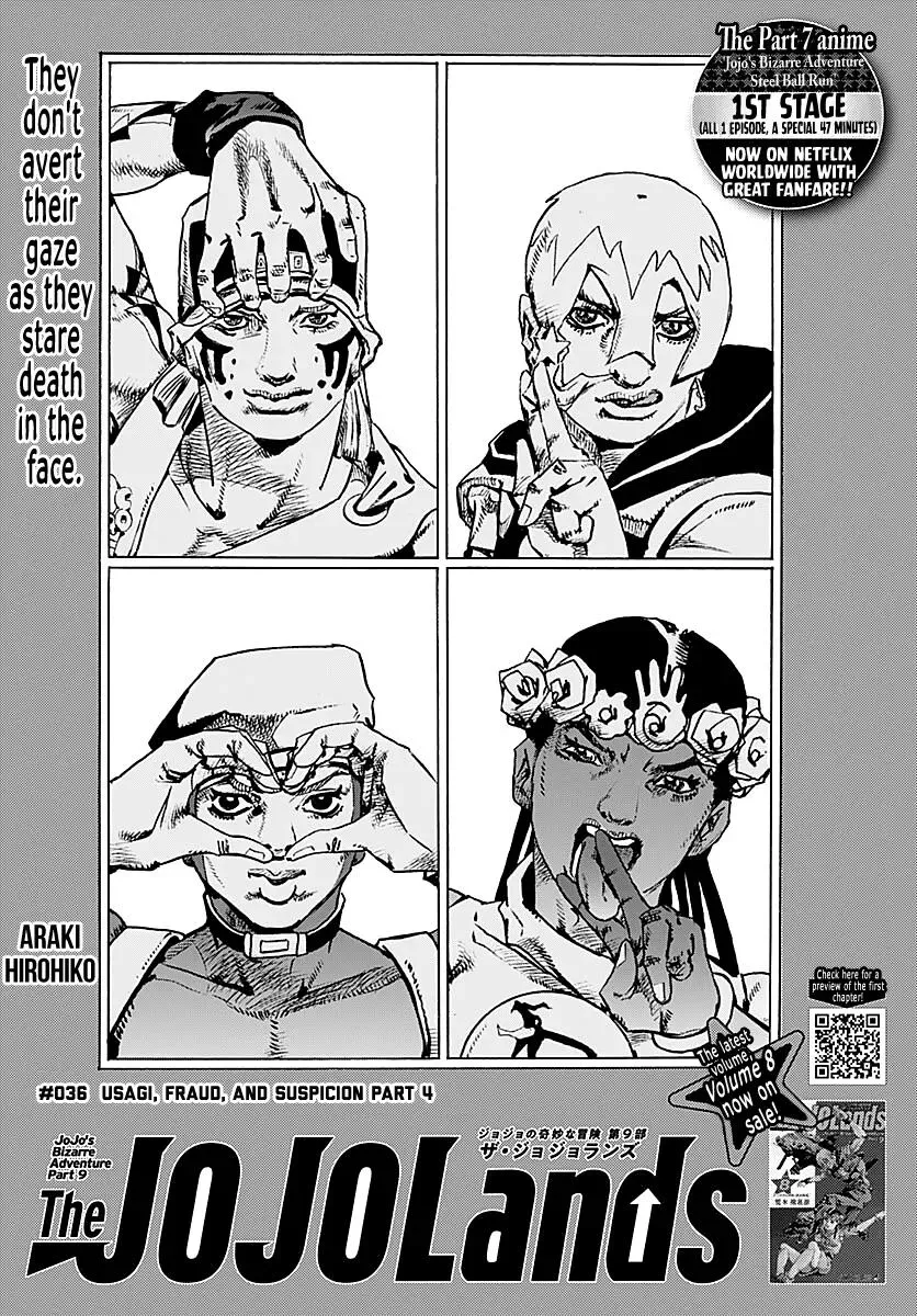 JoJo Bizarre Adventure Part 9: The JoJoLands, chapter 36, page 1