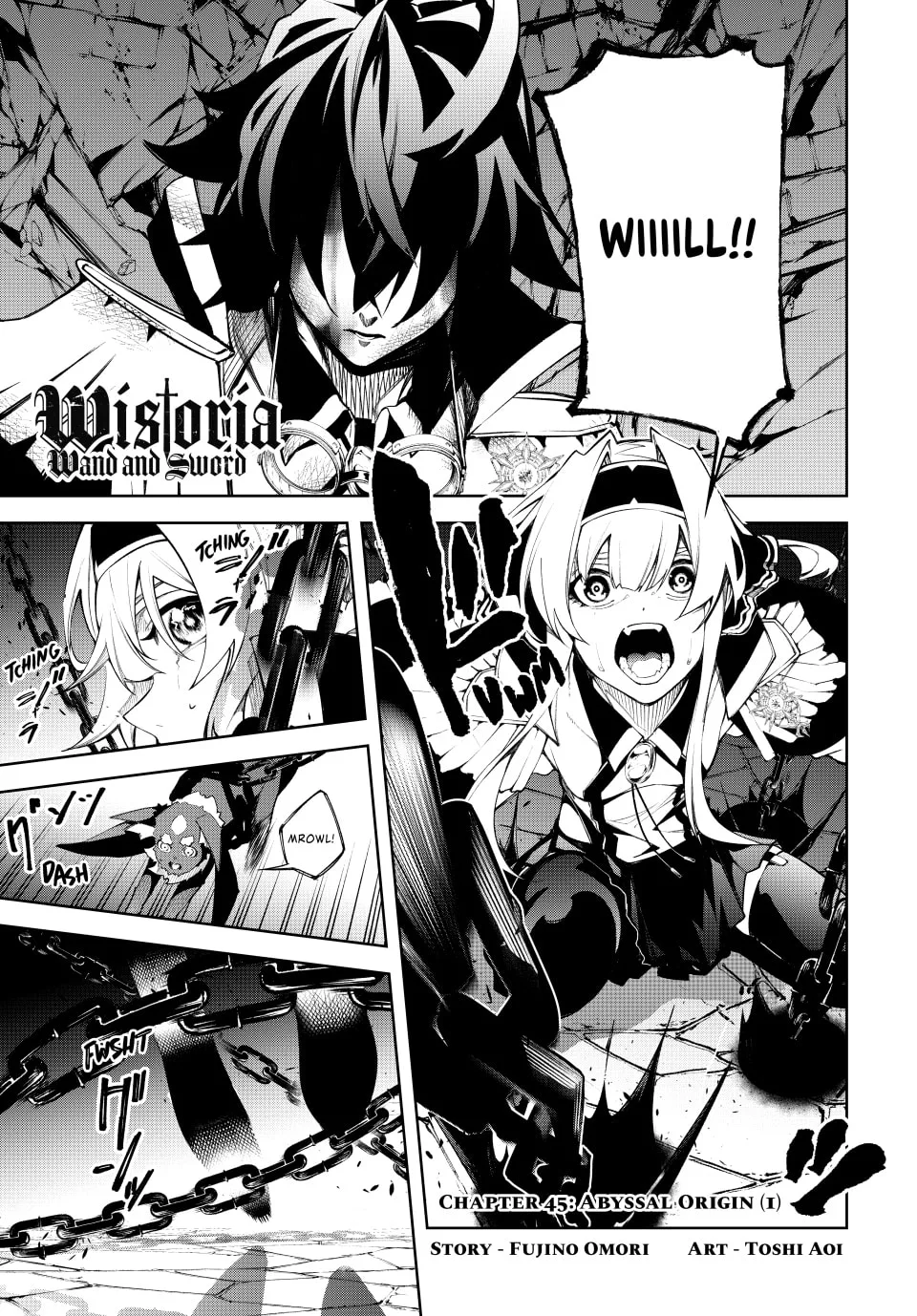 Wistoria: Wand and Sword, chapter 45, page 1