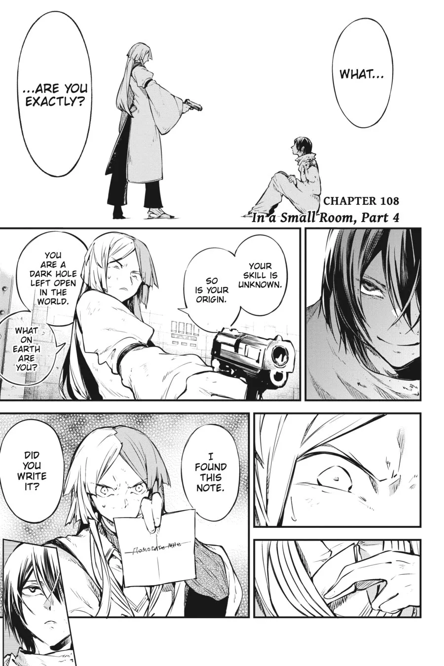 Bungo Stray Dogs, chapter 108, page 1