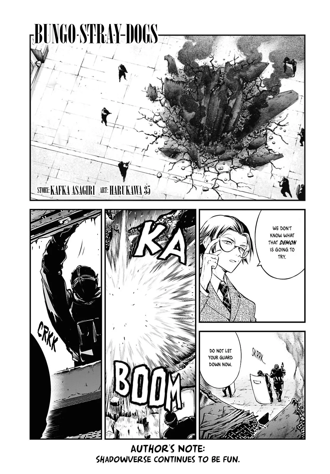 Bungo Stray Dogs, chapter 127, page 1