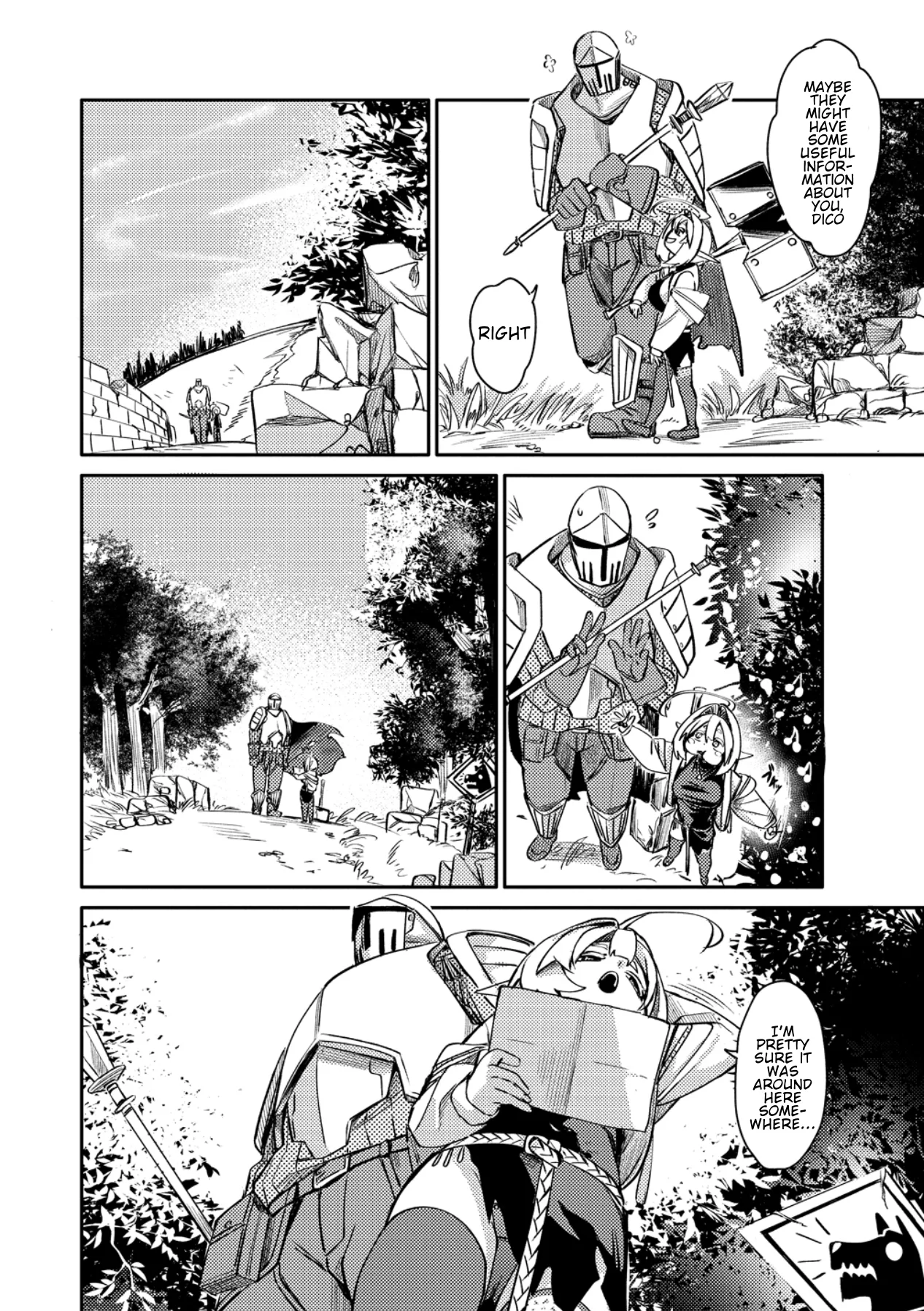 The Elf Picked Up a Heavy Knight., chapter 1, page 14