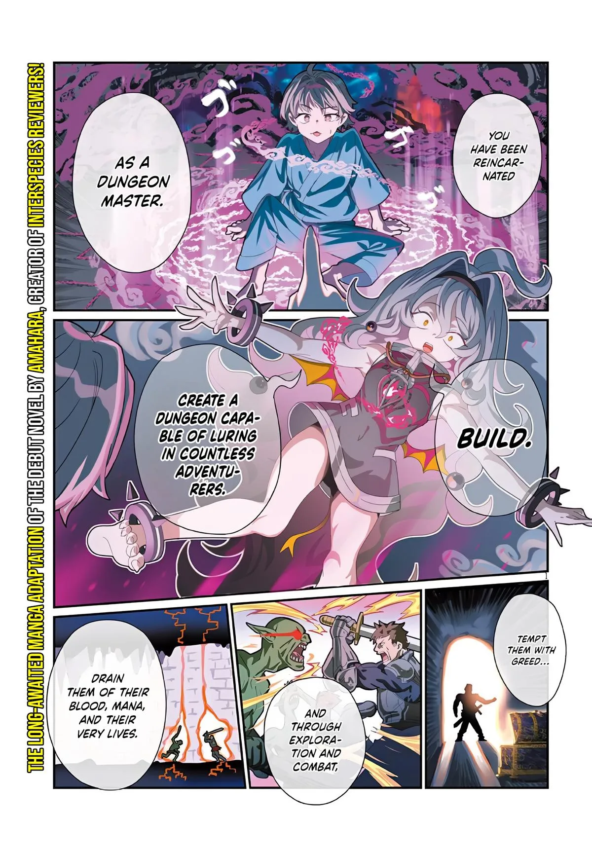 Isekai Tensei Dungeon Master: Onsen Dungeon o Tsukuru, chapter 1, page 1