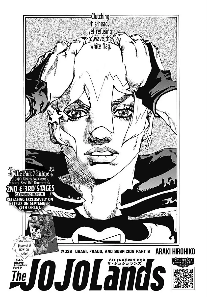 JoJo Bizarre Adventure Part 9: The JoJoLands, chapter 38, page 1