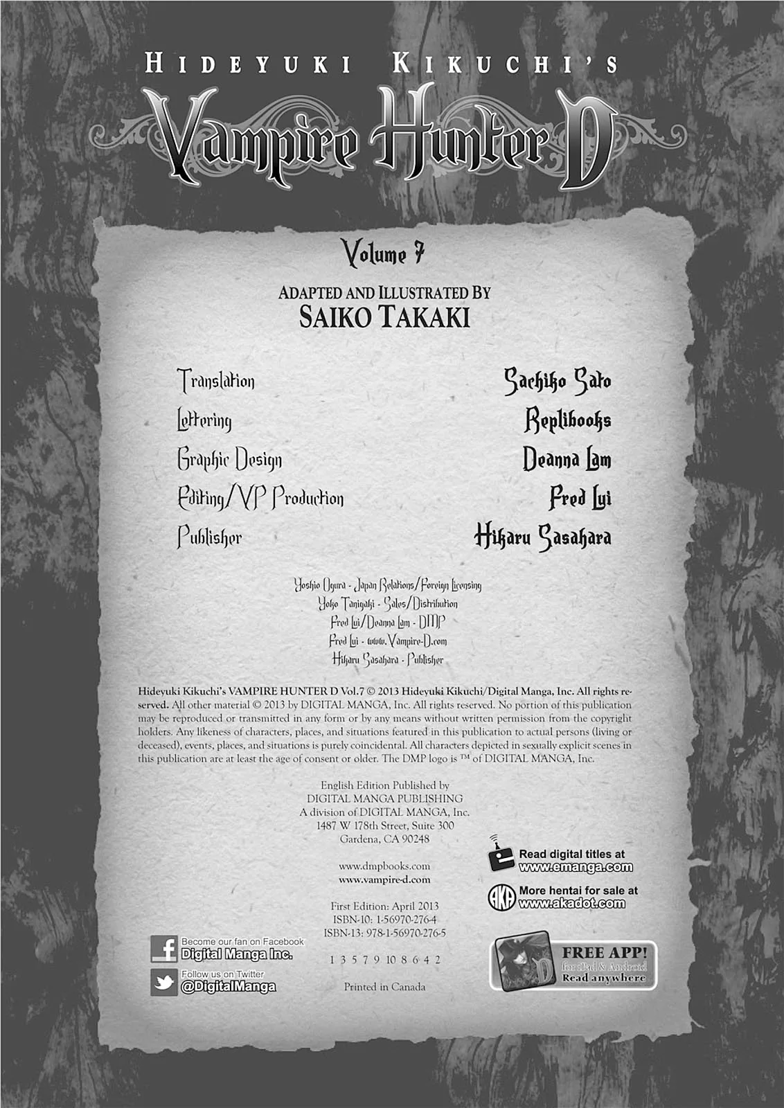 Vampire Hunter D, chapter Vol 7, page 3