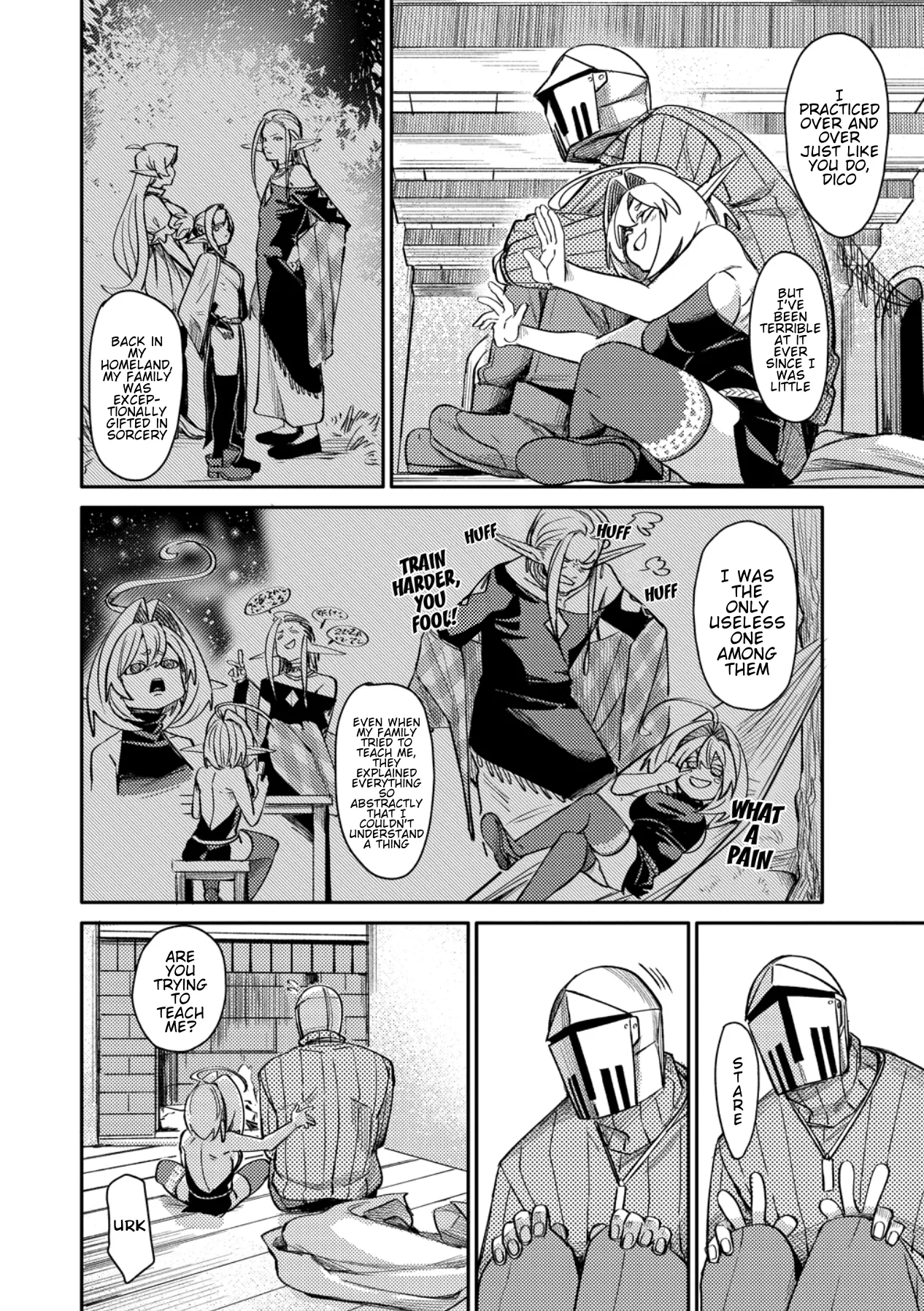 The Elf Picked Up a Heavy Knight., chapter 3, page 4