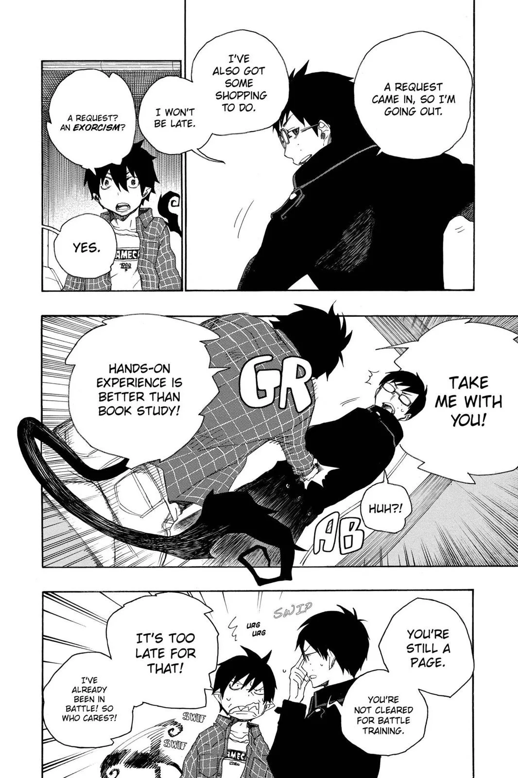 Blue Exorcist, chapter 3, page 4