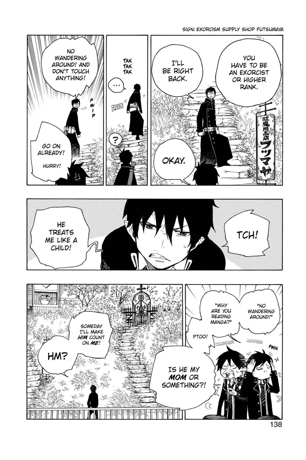 Blue Exorcist, chapter 3, page 8