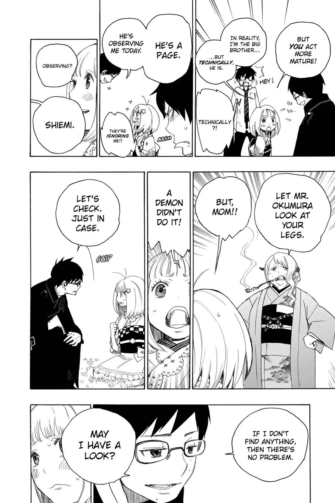 Blue Exorcist, chapter 3, page 22