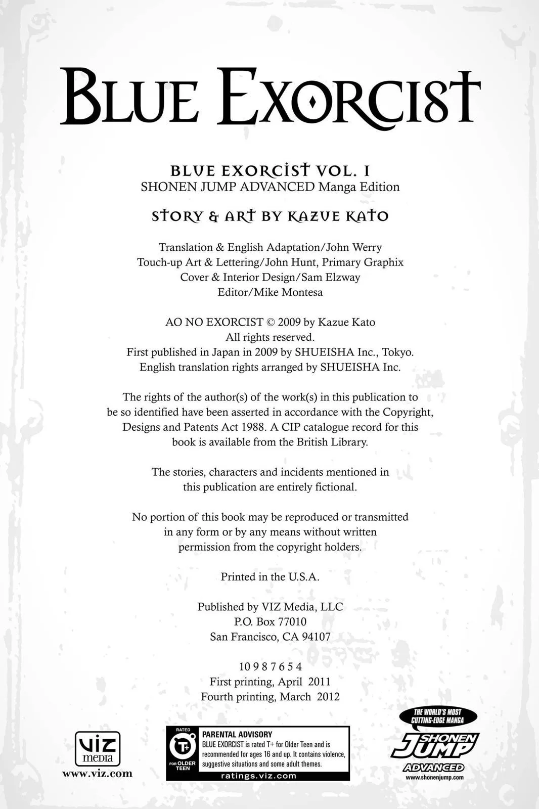 Blue Exorcist, chapter 3, page 67