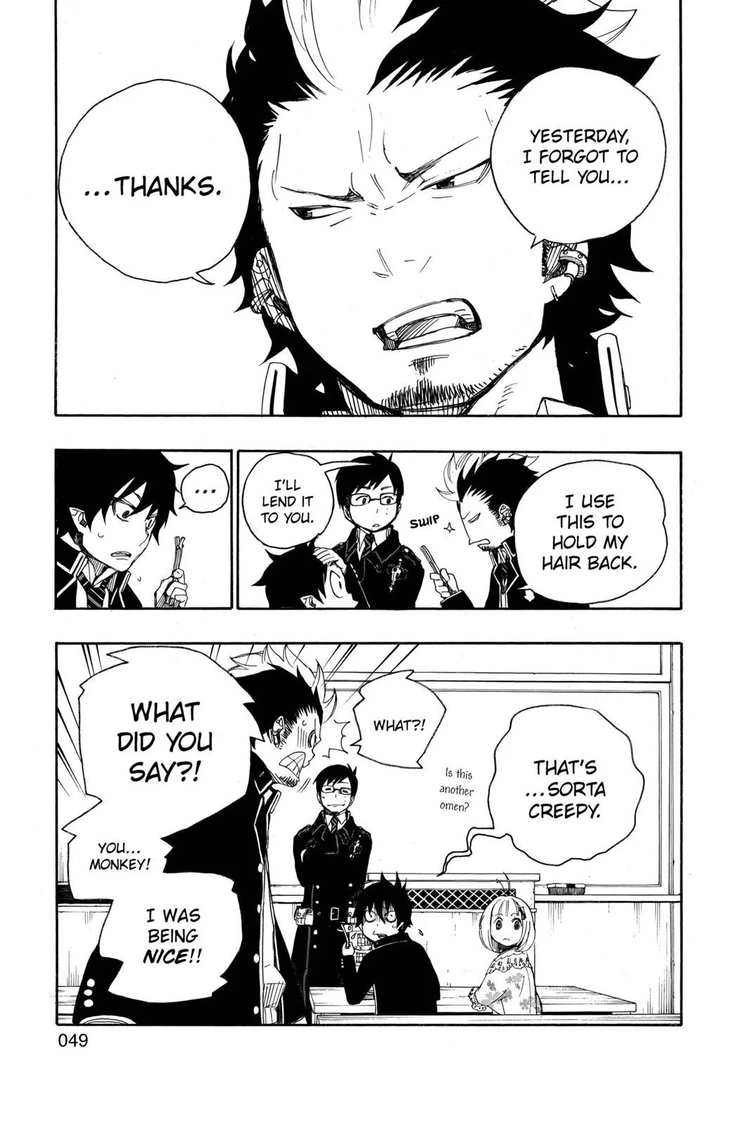 Blue Exorcist, chapter 4, page 50