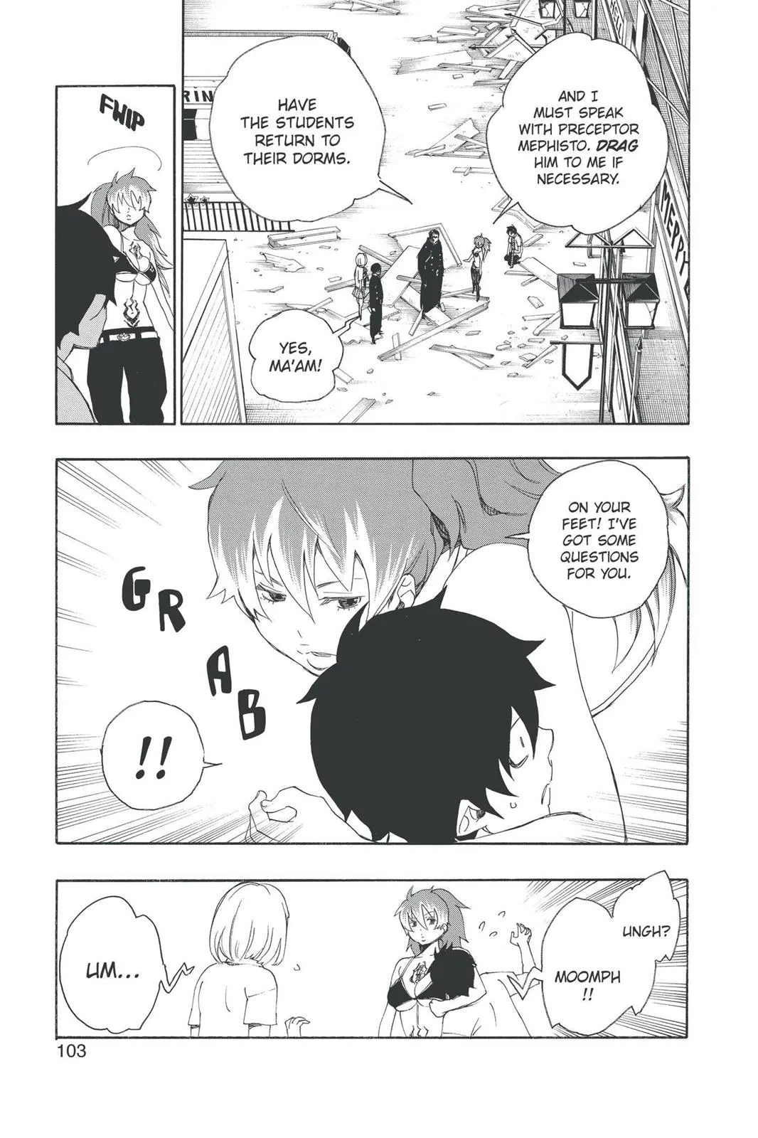 Blue Exorcist, chapter 10, page 3
