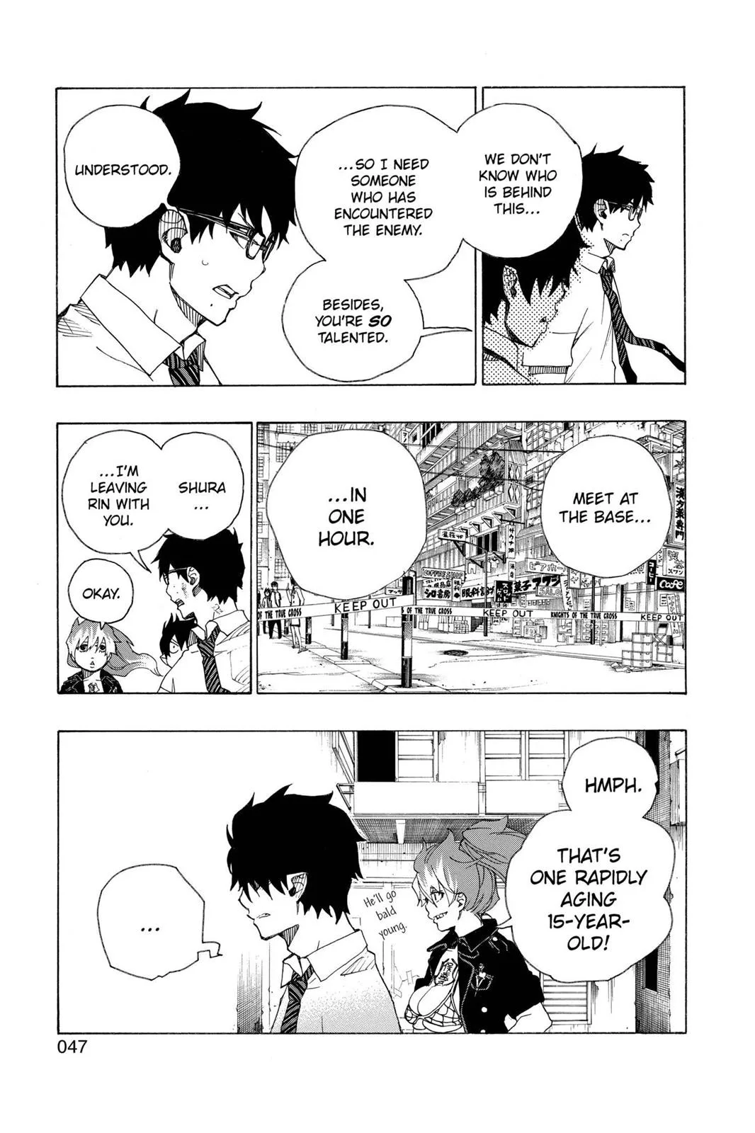Blue Exorcist, chapter 16, page 47