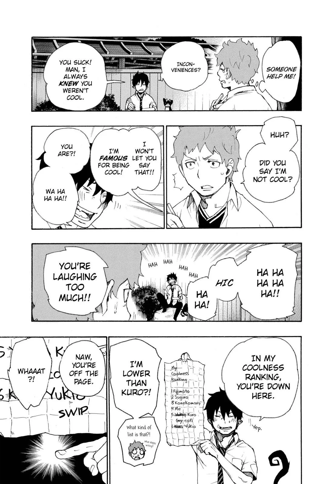 Blue Exorcist, chapter 19, page 15