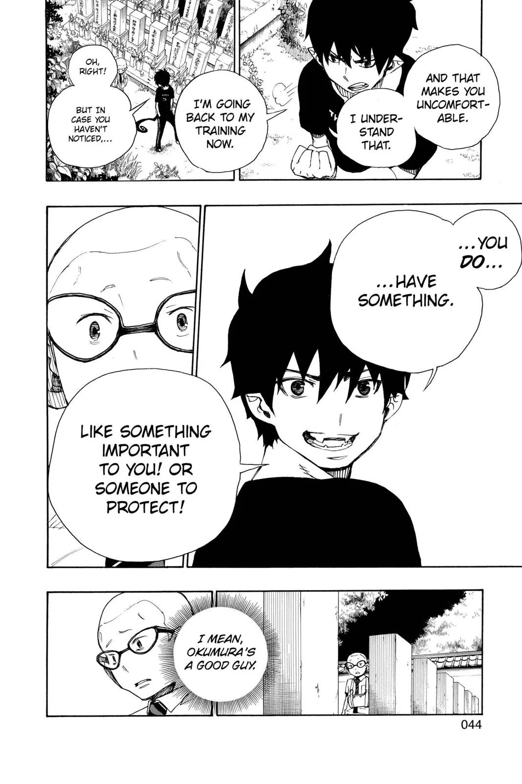 Blue Exorcist, chapter 20, page 44